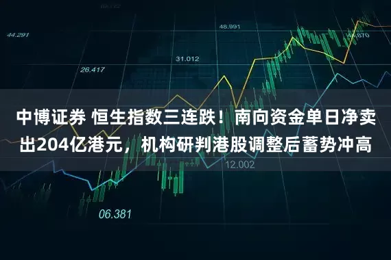 中博证券 恒生指数三连跌！南向资金单日净卖出204亿港元，机构研判港股调整后蓄势冲高